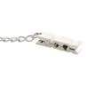 MenSteel Pince-tétons Pegs avec chaîne